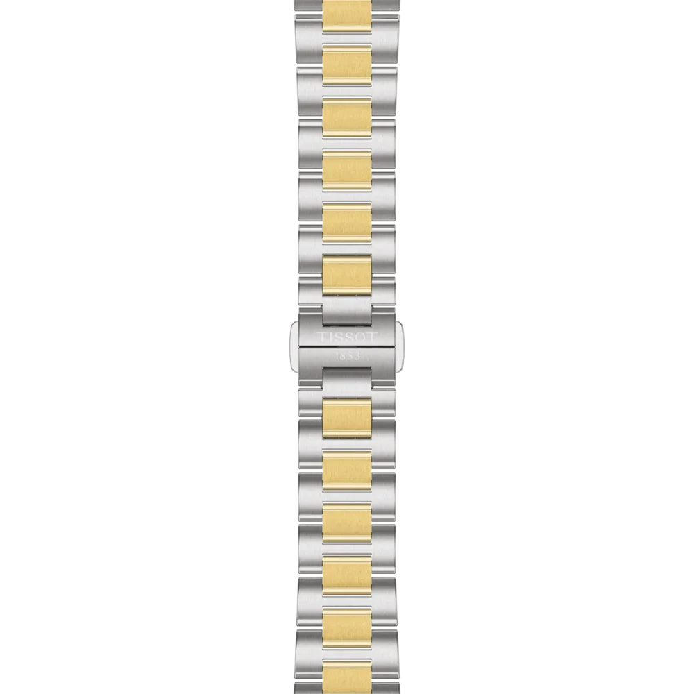 Tissot PRC 100 Solar 34 mm Silber Bicolor – Ref. T1518222203100