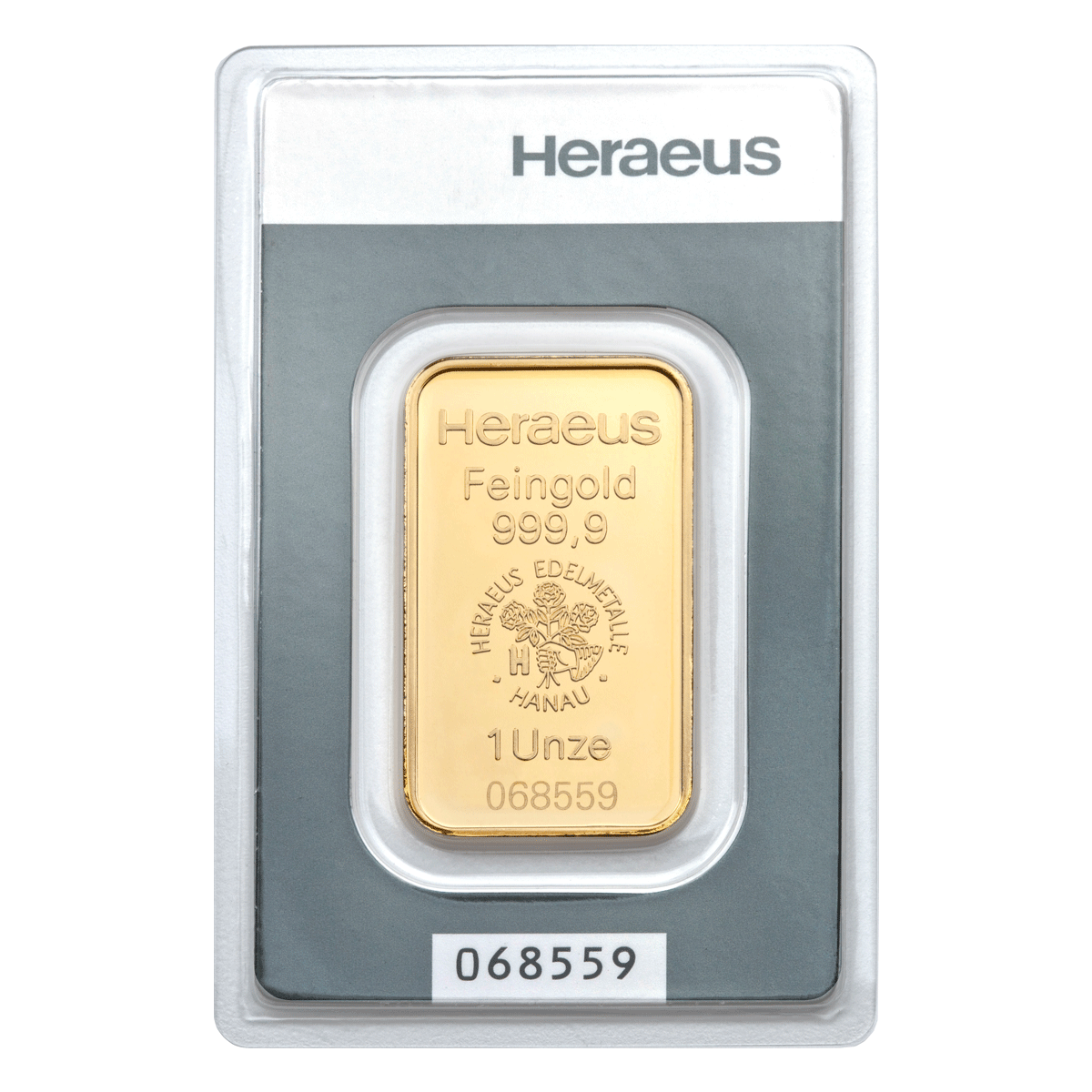 1 Unze Goldbarren 999,9 Feingold – Anlagegold