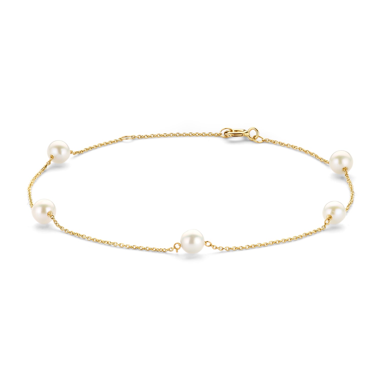 Armband Nuvia aus 585er Gelbgold mit Süßwasserperlen
