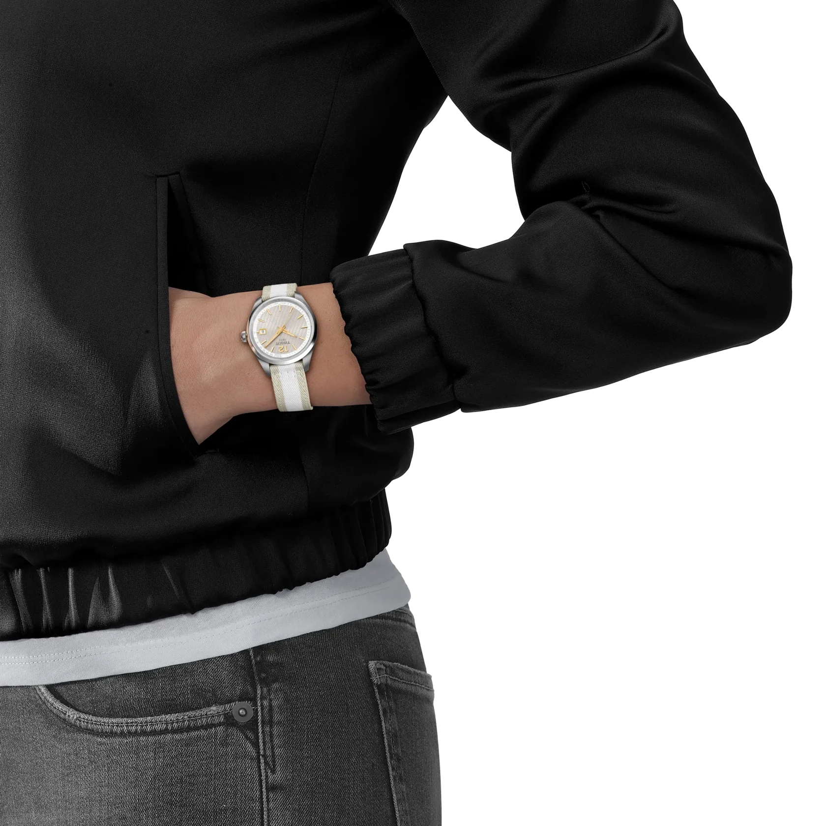 Tissot PR 100 Cycling 34 mm Grau Textil – Ref. T1502101703700