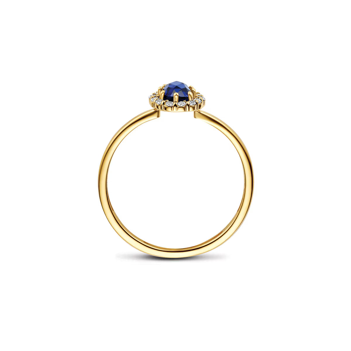 Jubiläumsangebot: AZURIA – Bicolor-Ring 585 Gold mit Lab Grown Diamanten, 0,63 ct