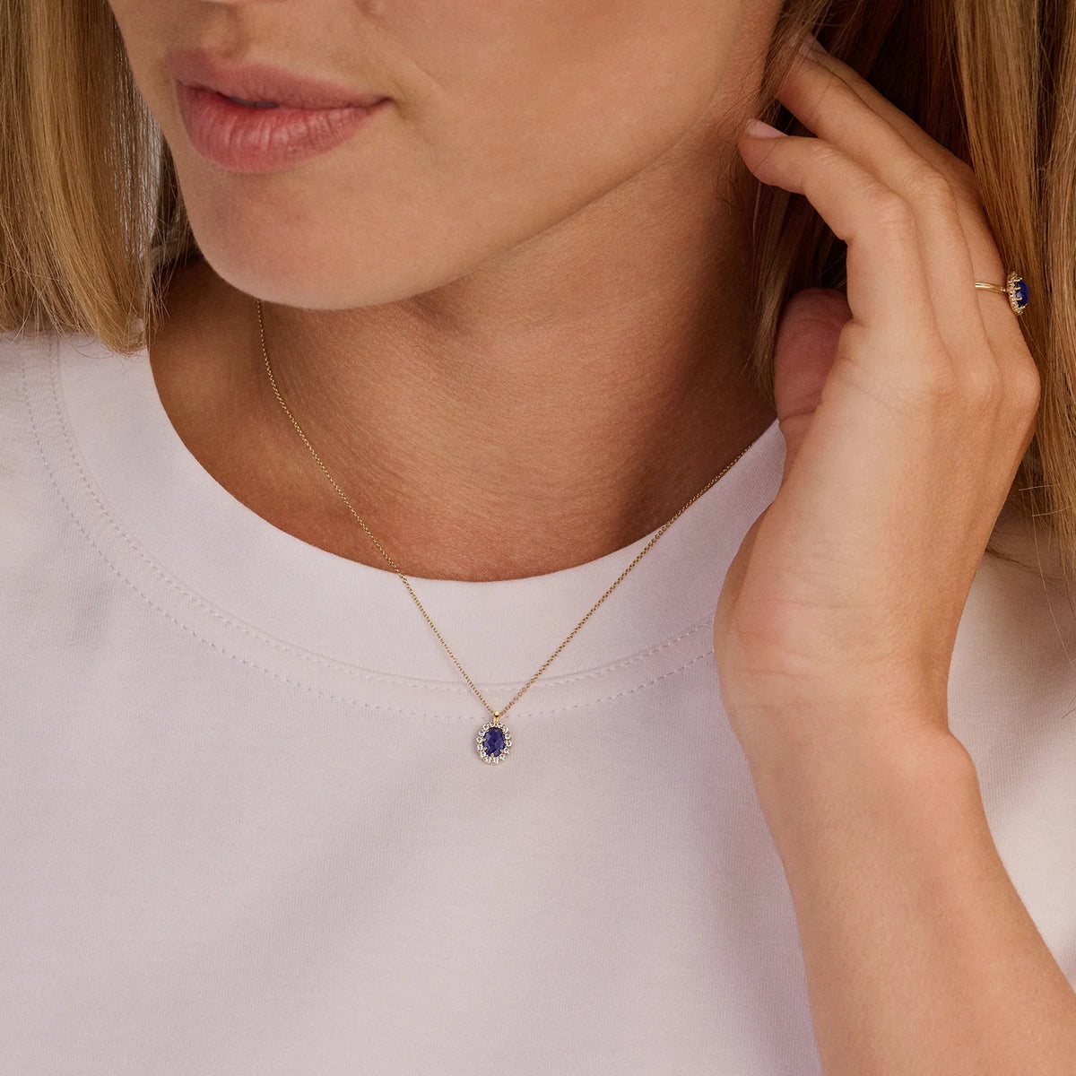 Jubiläumsangebot: AZURIA – Collier 585 Gelbgold mit Lab Grown Diamanten, 0,63 ct