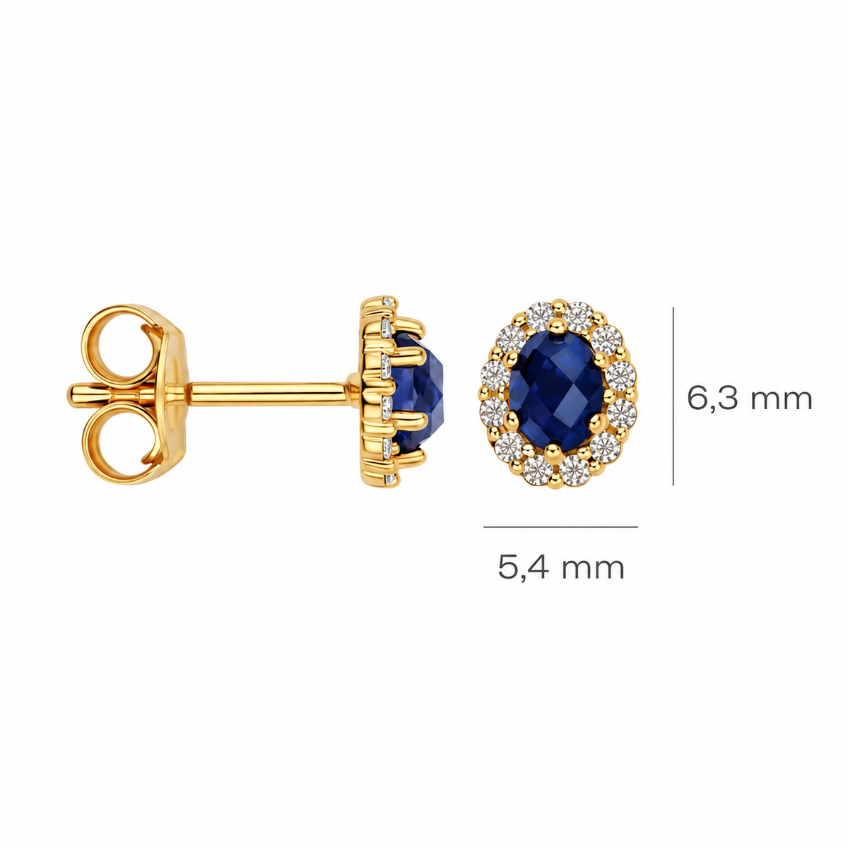 Jubiläumsangebot: AZURIA – Ohrstecker 585 Gelbgold mit Lab Grown Diamanten, 0,52 ct