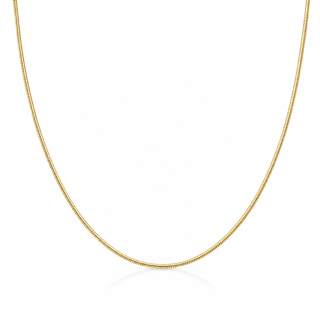 GIORO Silena Schlangenkette aus 585 Gelbgold 45 cm